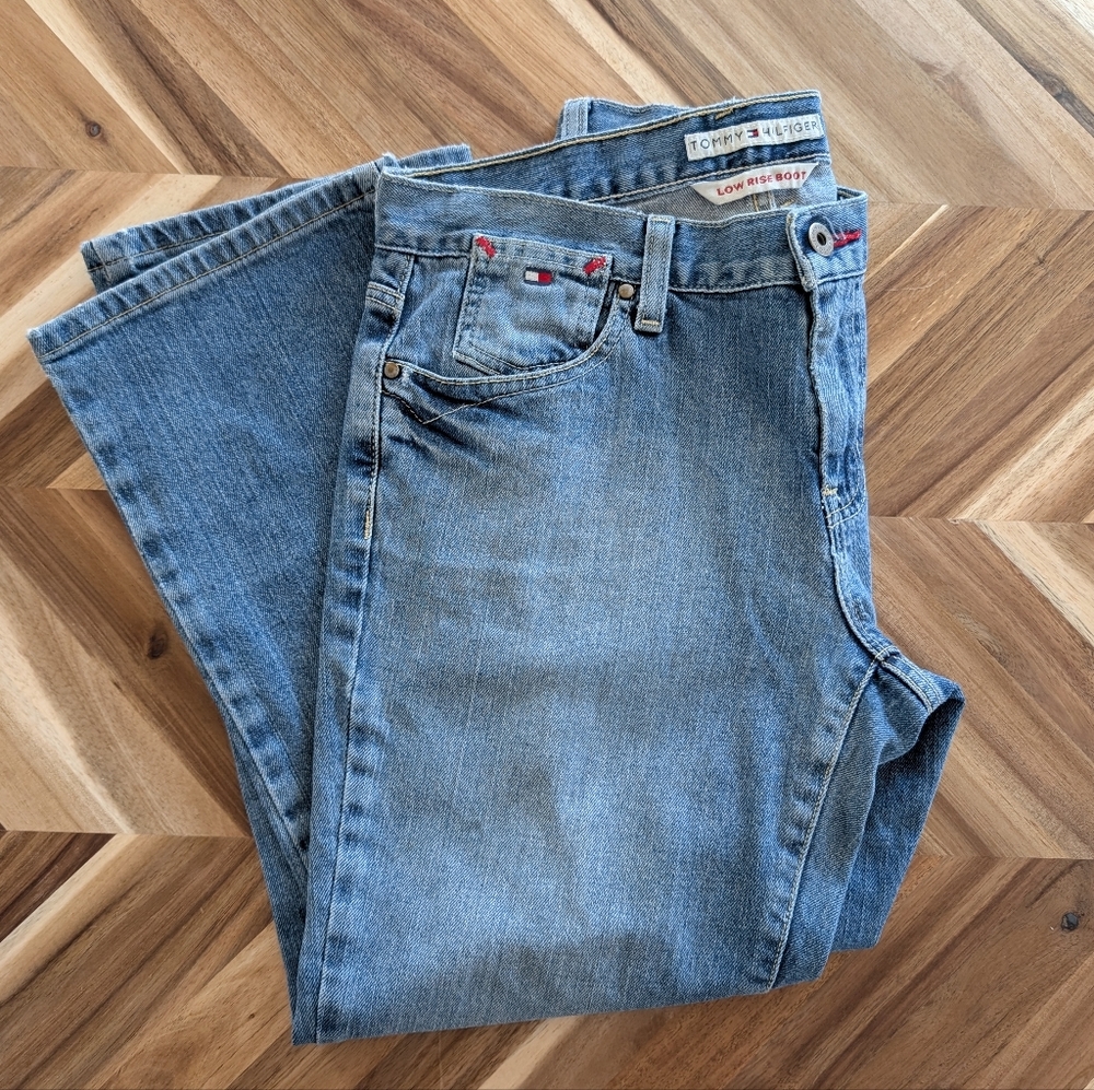Tommy Hilfiger Y2K Vintage‎ Low Rise Boot Cut Crop Jeans